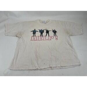 Beatles Vintage Single Stitch T Shirt Help I Need Somebody Size XL 90s‎ Y2k